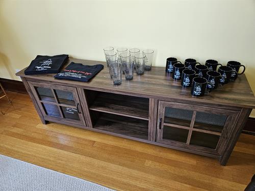 Shirts, Mugs, Hats, Pint Glasses