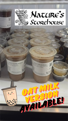 Boba Tea Oat Milk Version Available