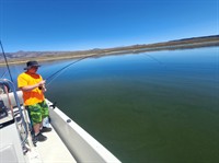 Mammoth Lakes youth fishing outing on Crowley Lake