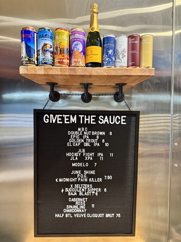 Rotating Beer and Wine Offerings