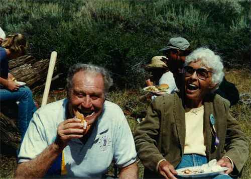 Dave and Roma during Cerro Coso Mammoth Campus groundbreaking ceremony