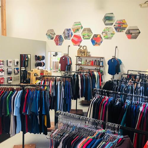 Our Showroom features 100's of apparel, accessories and promotional product samples.