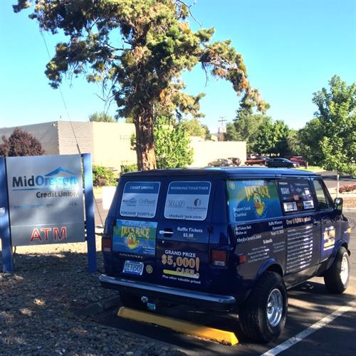Olney Branch & Mid Oregon Van with Duck Race Wrap