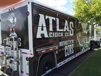 ATLAS Cider Co. wrapped truck- Thanks Bigfoot Distributors!