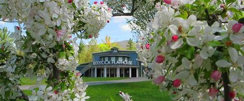 Woodstock Playhouse, Spring from the Memorial Garden; Photo by Douglas Farrell