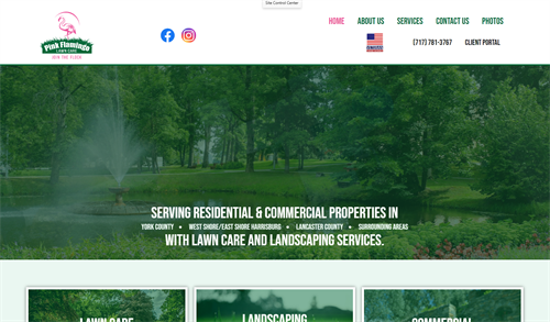 Pink Flamingo Lawn Care New Website Developed by Digital Stride