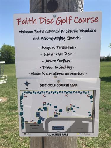 Disc golf course, open to all members & their guests!