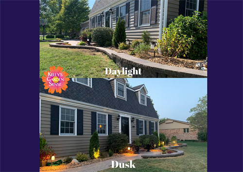 Before and After Landscape Design and Lighting 