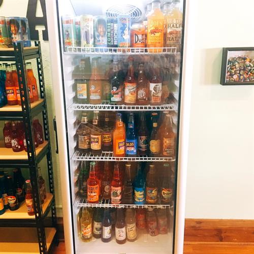 Over 45 different flavors Glass bottled soda, Energy Drinks and Lemonades/Teas Over 45 different flavors Glass bottled soda, Energy Drinks and Lemonades/Teas