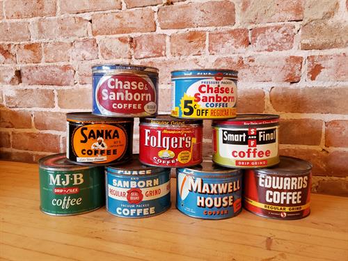 Coffee Lovers Love these unique vintage coffee tin candles!