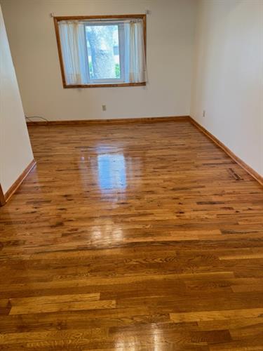 Hardwood floor re-done 