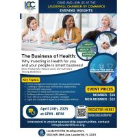 The Business of Health: Why Investing in Health for you and your People is Smart Business!