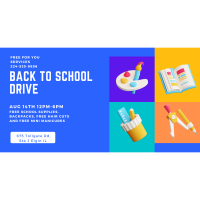 Back to School Drive Hosted by Free For You Services, Ltd 