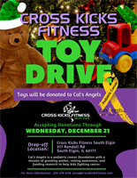 Cross Kicks Fitness South Elgin Toy Drive for Cal's Angels