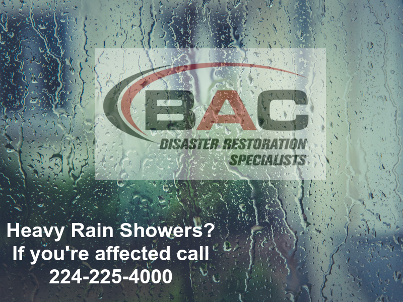 Rain / Water Damage?  Call BAC Restoration 224-225-4000