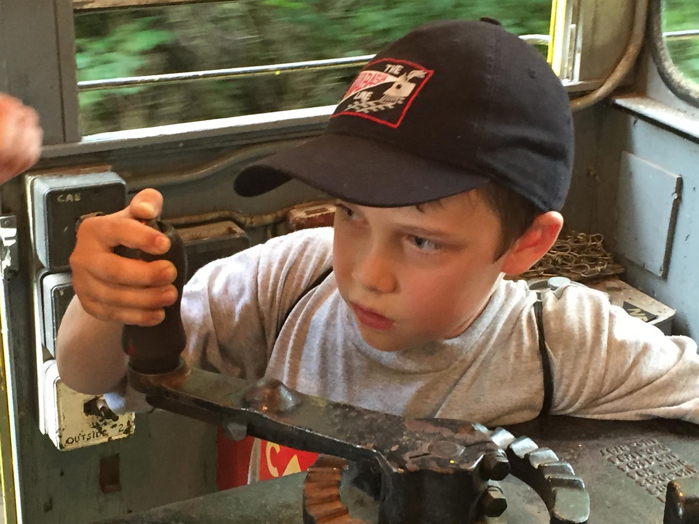 Every boy's dream is to be the engineer.   Live you dream by being a volunteer at the Fox River Trolley Museum