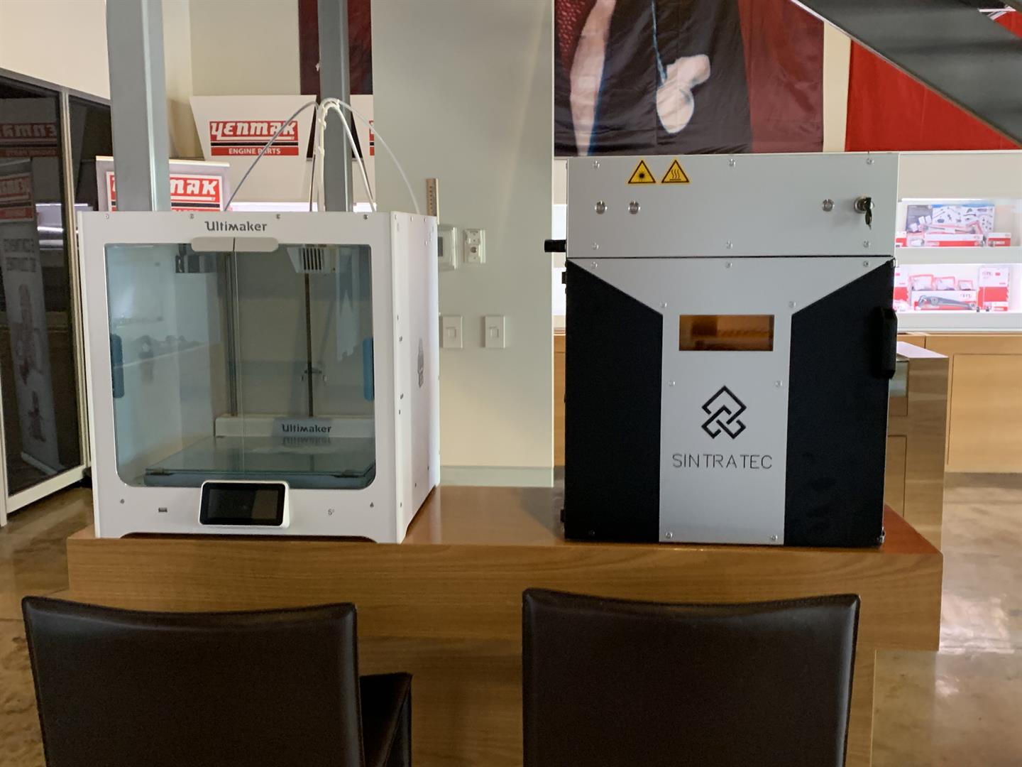 Ultimaker S5 and Sintratec Kit 3D printers
