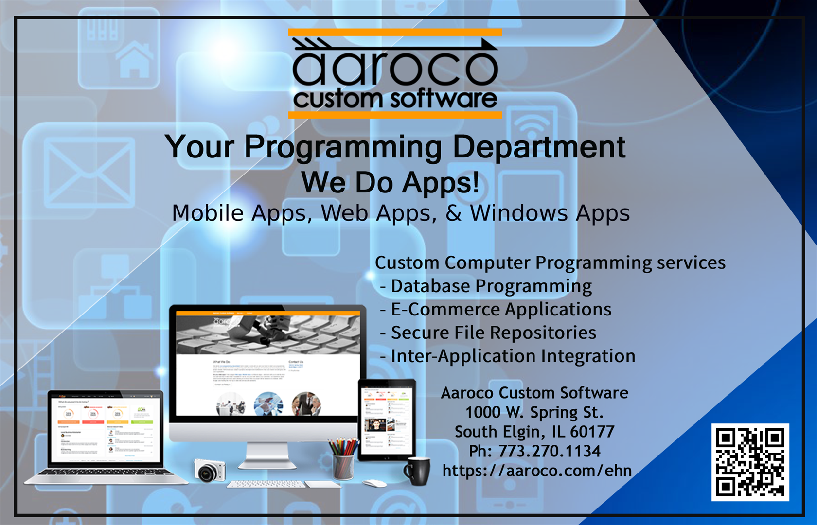 Web Apps, Windows Apps, & Mobile Apps - Custom Computer Programming Services