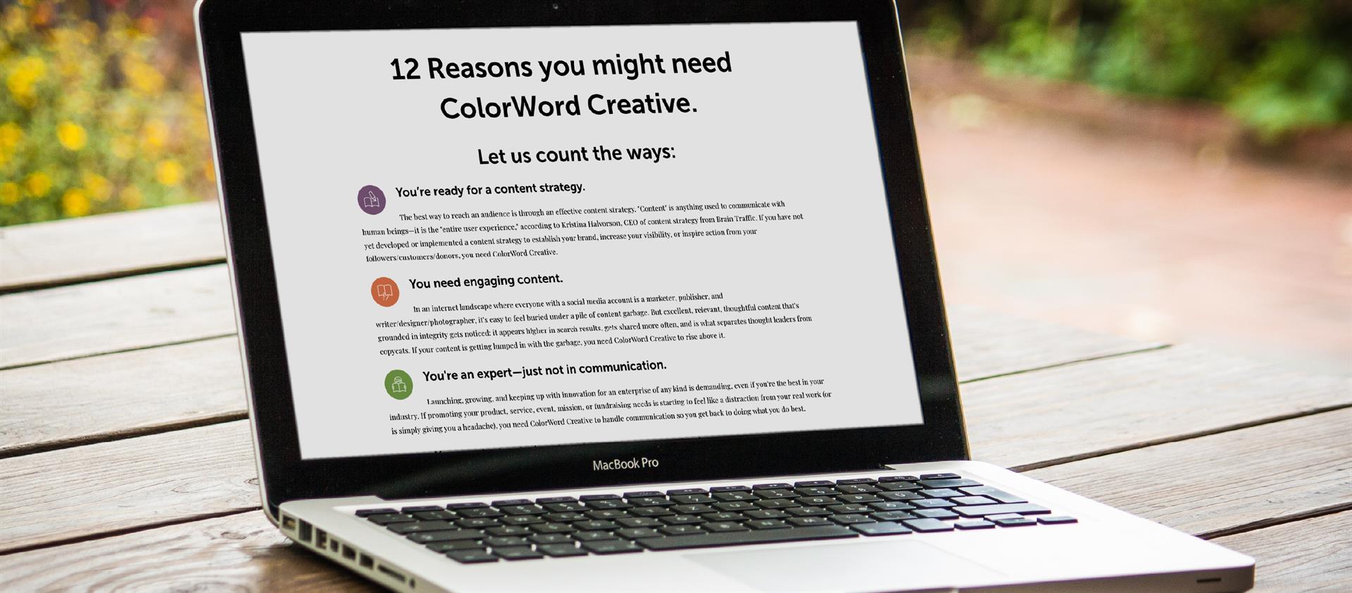 Visit our blog to read about 12 reasons you might need ColorWord Creative.