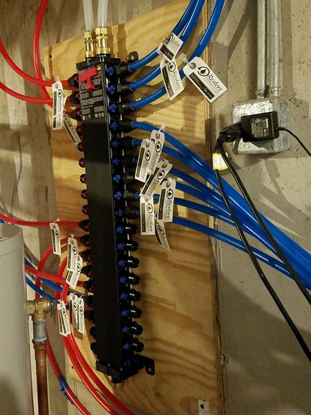 New Pex System main panel and installation throughout entire home