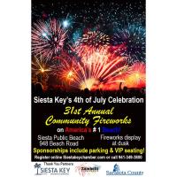 Siesta Key Community Fireworks (2022)