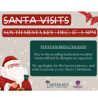 Santa Visits South Siesta - CANCELED