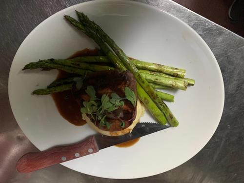 filet Mignon with aspargus filet Mignon with aspargus