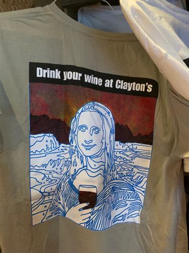 drink your wine at Clayton's
