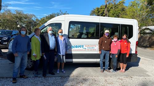 Small Tours Run in our 9 Person Passenger "Vanna White" Van