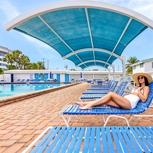 Aloha Kai has the warmest and largest pool on Siesta Key! 