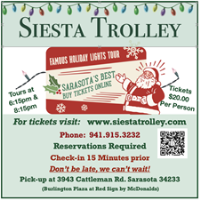 Siesta Trolly Hosts Holiday Tour of Lights