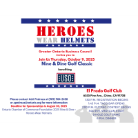 Heroes Wear Helmets-Golf Event