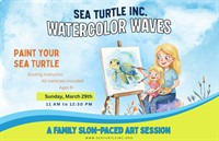 Watercolor Waves Family Painting - Sea Turtle Inc.