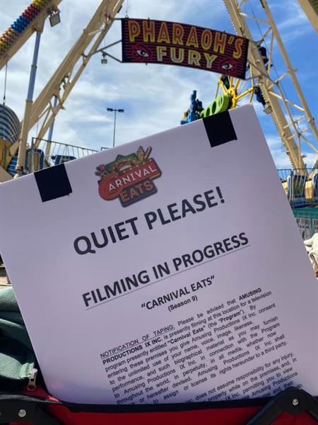 filming in Charro Days for Carnival Eats season 9 airing on The Cooking Channel filming in Charro Days for Carnival Eats season 9 airing on The Cooking Channel