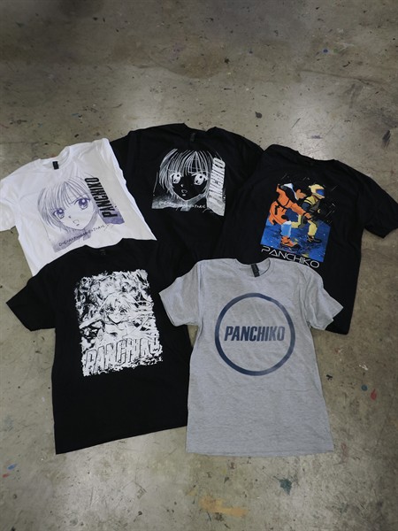 Tour merch for international band Panchiko