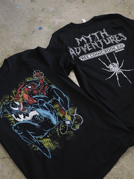 Comic book tees for Myth Adventures