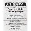 EHS FabLab - Open Lab Night Sign Night (Christmas Theme)