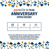 CCF Bank 5 Year Anniversary Open House