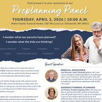 Preplanning Panel - hosted by Mahn Family Funeral Home