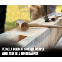 Pergola Build at Sno Hill Chapel with Star Hill Timberworks