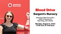 Sargent's Nursery hosting American Red Cross Blood Drive