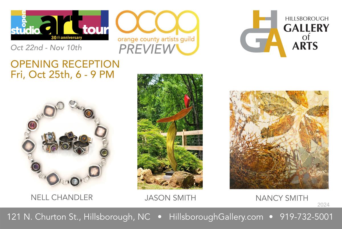 Orange County Artist Guild Studio Tour Preview Show Nov 1, 2024
