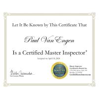 Certified Master Inspector - Paul VanEngen