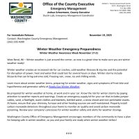 Winter Weather - Washington County