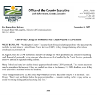 USPS Postmarks May Affect Property Tax Payments