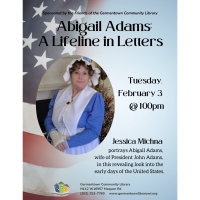Library Presents Jessica Michna as Abigail Adams