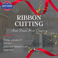 Ribbon Cutting for Anne James Hair Co.