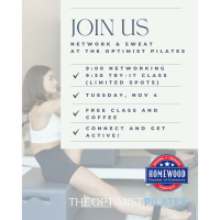 Network and Sweat at The Optimist Pilates