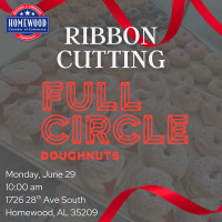 Ribbon Cutting for Full Cirlce Doughnuts