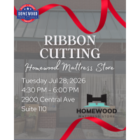 Ribbon Cutting for Homewood Mattress Store